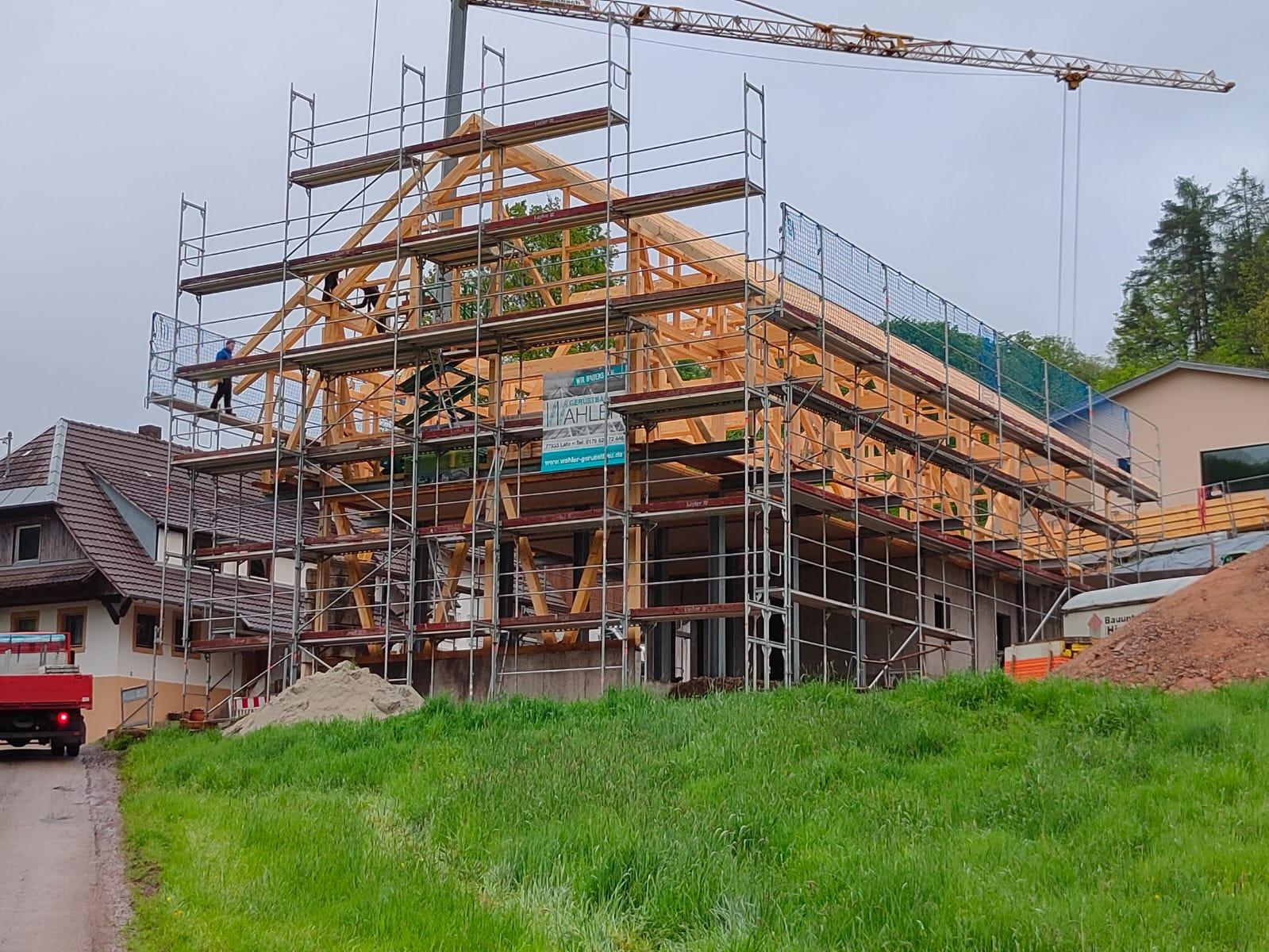 Arbeitsgerüste für Bauprojekte